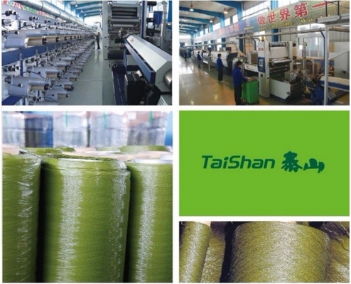 Dtex 12000 "C" รูป 40 มิลลิเมตร หญ้าปลูกสวนผืนดินด้าย 130 หนวด/M หญ้าปลอมสําหรับสวน