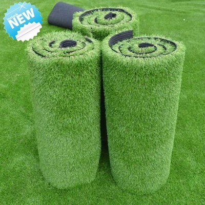 SBR Latex Backing Synthetic Landscape Green Grass 45mm สําหรับถนนทุ่งของสถานที่พักผ่อน สวนและสวนครอบครัว