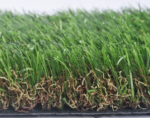 SBR Latex Backing Synthetic Landscape Green Grass 45mm สําหรับถนนทุ่งของสถานที่พักผ่อน สวนและสวนครอบครัว