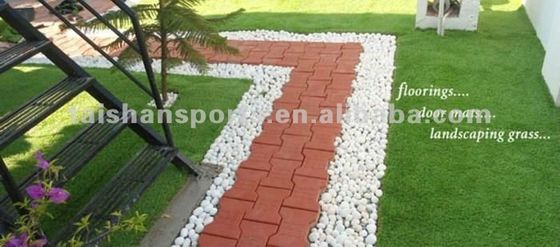 หญ้าเทียม PU Coating Landscape พร้อมใบรับรองคู่จาก FIFA และ FIH และเส้นใยแบบแบนเพื่อความทนทานสูง