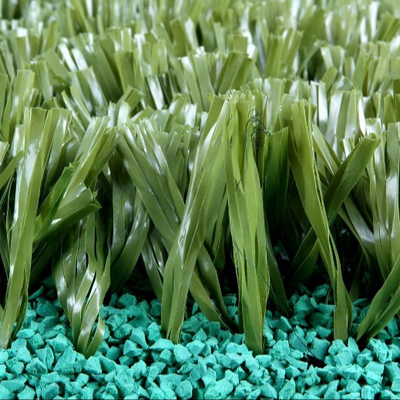 ฟุตบอลที่สามารถปรับเปลี่ยนได้ Astro Turf Lawn 140 Stitches / M หญ้าเทียมสีเขียว ความสูงของค้อน 60 มม