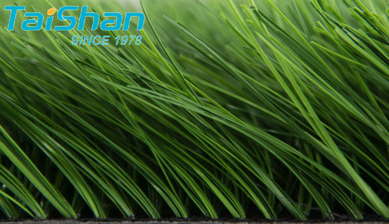 หญ้าเทียมฟุตบอลสูง 40 มม. 12000 Dtex เติมเม็ดยาง และหญ้าเทียมฟุตบอลสำหรับสนามกีฬาทุกประเภท