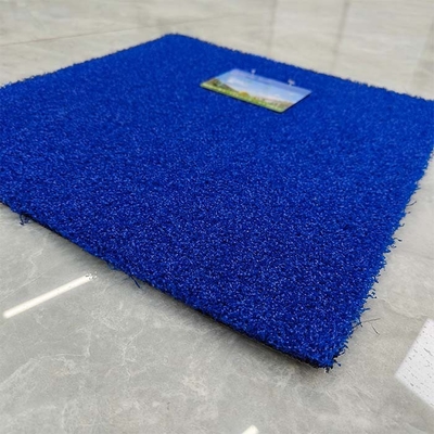 หญ้าเทียมฮอกกี้ 15 มม 8000 Dtex หญ้าสังเคราะห์สีฟ้า ด้วยการบํารุงรักษาที่ต่ํา