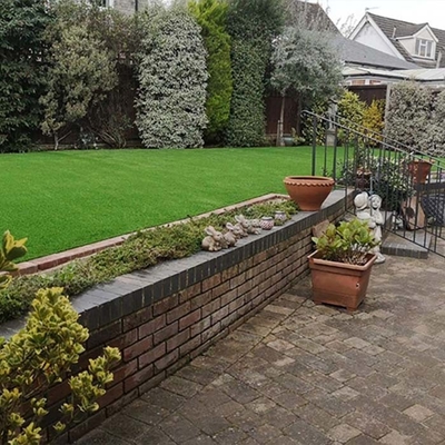 50 มิลลิเมตร Leisure Artificial Turf Flat Yarn ทนต่อการใช้งาน