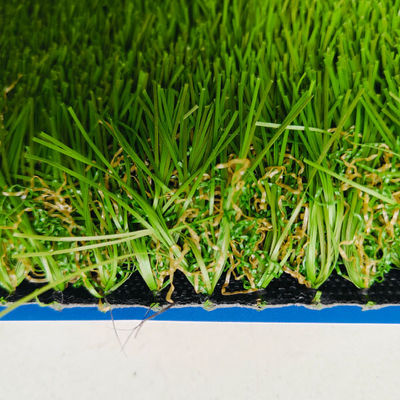 หญ้าเทียมเสาเข็มสูง 30 มม. เย็บ 200 เส้น/เมตร และผสมสี 5 สีสำหรับกีฬาและสันทนาการ